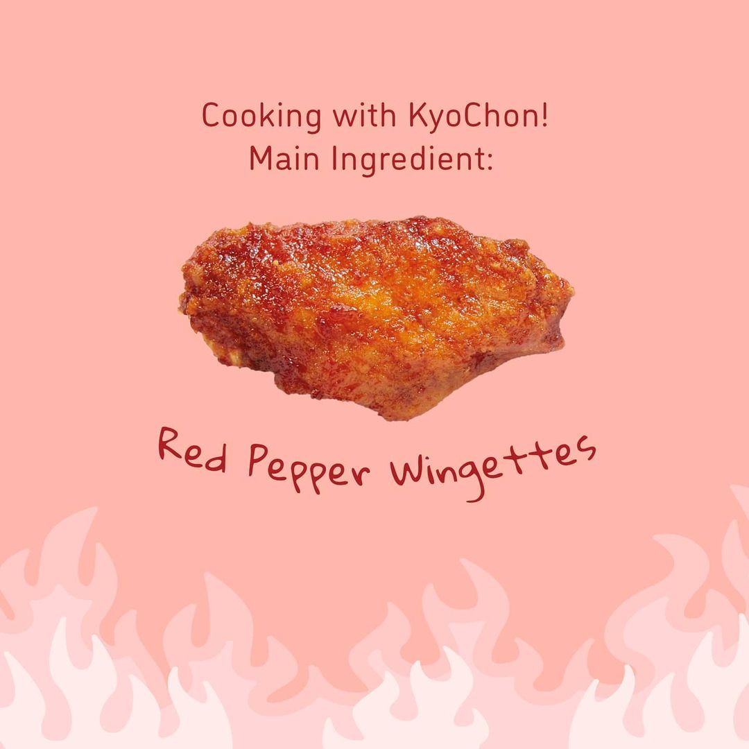 cooking with KyoChon - red pepper wingettes